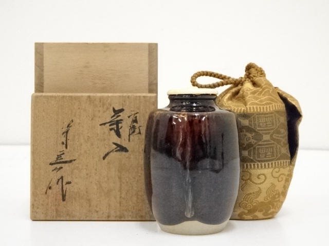 道具 ] - 道具 京焼 桶谷定一造 肩衝茶入（共箱） □z | ネット